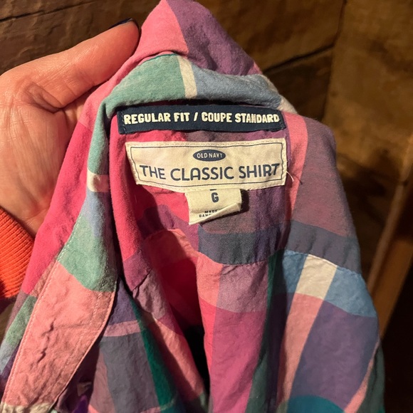 Pastel plaid button up - Picture 3 of 3